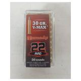 Hornady 22 MAG V-MAX 30gr Ammunition - 50 Rounds