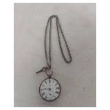 Williams & Co Pocket Watch with Chain and Key