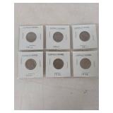 (6) 1920s-1930s Buffalo Nickel Collection