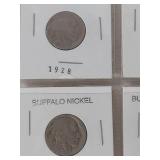 (6) 1920s-1930s Buffalo Nickel Collection