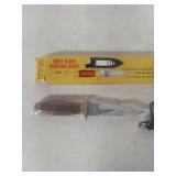 7.25" Boot Knife Hunting Knife with Leather Sheath