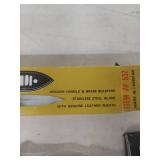 7.25" Boot Knife Hunting Knife with Leather Sheath