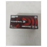Federal American Eagle 9mm Luger 124gr FMJ - 50 Rounds