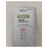 Performax 10-Piece Square Power Bit Set