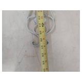 Decorative Metal Wall Art Set - White Cross & Dragonfly Wind Chime