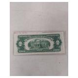 1953 US $2 Red Seal Legal Tender Note