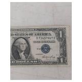 1935 E Series Silver Certificate One Dollar Bill