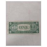 1935 E Series Silver Certificate One Dollar Bill
