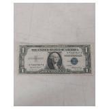 1935 E Series Silver Certificate One Dollar Bill