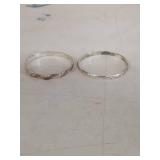 Etched Bangle Bracelets Set