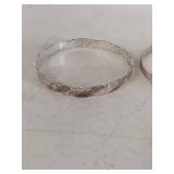 Etched Bangle Bracelets Set