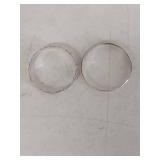 Etched Bangle Bracelets Set