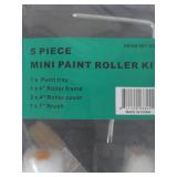 5 Piece Mini Paint Roller Kit - Set of 2
