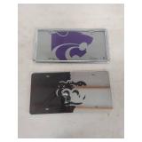 Kansas State Wildcats and Pitt State Gorillas Vanity Plates