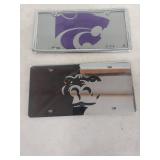 Kansas State Wildcats and Pitt State Gorillas Vanity Plates