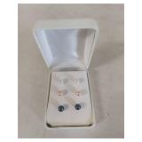 Sterling Silver Cultured Pearl Earrings