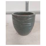 Glazed Green Pottery Planter