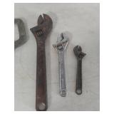 Mixed Lot of Tools - Hammers, Vise Grip and Adjustable Wrenches
