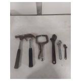 Mixed Lot of Tools - Hammers, Vise Grip and Adjustable Wrenches