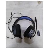 NUBWO Wireless Gaming Headset with Mic for Ps5 Ps4 PC, Zero Interference, 100-Hour Battery All-Day Play, 23ms Sync for Fortnite & Call of Duty/FPS Gamers, Triple Mode All Devices Compatible - Blue