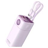 Portable Power Bank 20,000mAh for Travel & Outdoor, PD 35W Super Fast Charging Portable Charger with 2 Built-in Cables, USB-C Digital Display, Large-Capacity Charger for iPhone Air 17/16/15/14/13