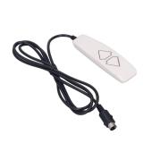 Yulatik Universal Lift Chair Remote Replacement, 2 Button Power Recliner Hand Control, 5 Pin Round Plug Compatible with Okin Limoss Dewert Kaidi Motor (A)