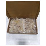 SATINIOR BULK Artificial Mini Christmas Tree Sisal Snow Trees Bottle Brush Christmas Trees Pine Trees Ornaments with Wooden Base for Christmas Party Home Decoration (4 Sizes, White)