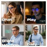 nexlenz AI Translation Glasses Real-Time Voice&Video Translation,Free AI Model,Simultaneous Interpretation,Bluetooth Calls&Audio,Smart Voice Assistant,25g Lightweight,IP67 Waterproof