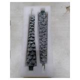 AFINETH Christmas Tree Candles with 3D Wick, 11.4 Green Real Wax Flameless Taper Candles with Remote, Flickering LED Xmas Candlesticks Battery Operated Candle for Home, Party Decor, 2 Pack