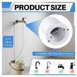 Frienda Faucet Hose Adapter for Sink, 6.1FT PVC Tube with Adjustable Faucet Connector, Hose Clamp & Zip Tie, Portable Water Transfer Accessories for Sink, Bucket, Outdoor Cleaning