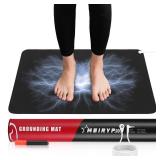 Polfeite Professional Grounding Mat with Carbon Fiber Technology | 24x16 Indoor Earthing Pad + 15ft Medical-Grade Cord | Cellular Energy Renewal & Inflammation Support