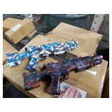 Carrtan 2 Pack Light Up Gel Ball Blasters, Full Auto Electric Splatter Ball Toy, 10 Rounds Per Seconds, 50000+, 700 Hopper, Automatic Outdoor Games Toys for Activities Team Game, Age 12+ Year Up