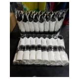 BESTSTAR 350PCS Clear and Black Disposable Plates Set for 50 Guests, 100 Plastic Plates, 50 Plastic Cups, 50 Pre-Rolled Napkins with Cutlery for Party, Thanksgiving, Birthday, Halloween, Christmas