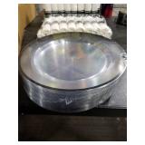 BESTSTAR 350PCS Clear and Black Disposable Plates Set for 50 Guests, 100 Plastic Plates, 50 Plastic Cups, 50 Pre-Rolled Napkins with Cutlery for Party, Thanksgiving, Birthday, Halloween, Christmas