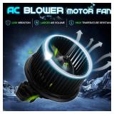 A/C Heater Blower Motor ABS w/Fan Cage Air Conditioning HVAC Fits 2008-2012 Ford Escape, 2008-2010 Ford F250 F350 Super Duty, 2008-2011 Mercury Mariner, Replaces 7C3Z 19805 B, 700223