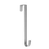 Sattiyrch 12 Wreath Hanger for Front Door,Steel Over The Door Hanger Hook,Wreath Door Hanger (Silver,1)