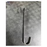 Sattiyrch 12 Wreath Hanger for Front Door,Steel Over The Door Hanger Hook,Wreath Door Hanger (Silver,1)