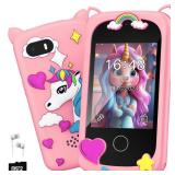 Kids Smart Phone Toy for Girls - Girl Toys Age 6-7 Years Old Real Cell Phones for Kid 3 4 5 6 7 8 9 10 11 12 - Kids Birthday Gift 3-5 4-6 5-7 6-8 7-12 8-10 8-12 Autism Montessori Toys