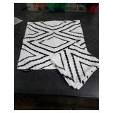 Nestinco Set of 2 White Pillow Covers 18 x 18 inches Boho Aztec Polyester Blend Square Decorative Throw Pillow Covers for Sofa Couch Bed Decor