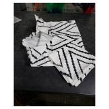 Nestinco Set of 2 White Pillow Covers 18 x 18 inches Boho Aztec Polyester Blend Square Decorative Throw Pillow Covers for Sofa Couch Bed Decor