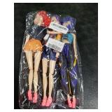 Dorjee 3 Pack 11.5-inch Demon Hunters Action Dolls Toys, Poseable Dolls with Movable Joints, Collectible Model Toys for Fans and Kids Game Gift