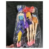 Dorjee 3 Pack 11.5-inch Demon Hunters Action Dolls Toys, Poseable Dolls with Movable Joints, Collectible Model Toys for Fans and Kids Game Gift