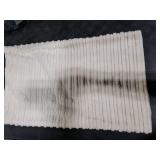 UGASA Velvet 12x20 Inch Lumbar Throw Pillow Cover, Both Sides Corduroy Striped, Soft Solid Decorative Rectangular Cushion Case for Couch/Bedroom/Car, 1 Piece, Cream