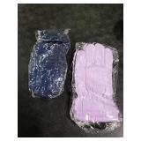 Geyoga 2 Pairs Kids Ski Gloves Waterproof Winter Mittens Warm Gloves Snow Mittens for Children(Purple and Navy Blue,5-10 Years)