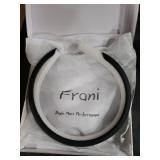 frani Nappa Leather Steering Wheel Cover, Universal 15 Inch Premium Non-Slip Steering Wheel Cover Black