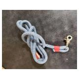 Fnsyxpm Nylon Rope Dog Leash Reflective, Handmade Braided Strong Dog Lead, Heavy Duty Rope Leash for Medium Large Dogs (5 FT - 3/5 Blue)