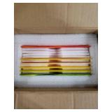 LITMIND 6 Sheets Yellow Stained Glass Sheets for Crafts, 4 x 6 Inch Cathedral Art Glass Kit, Mosaic Supplies for DIY Projects