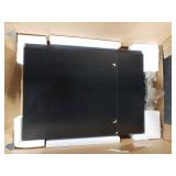 TEAMIX 20 Inch Monitor Stand Riser, Black Desktop Stand for PC/TV/Laptop/Printer, Wood Monitor Riser with Storage, Computer Stand Keyboard Organizer