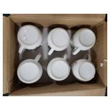 Jinei Set of 6 Christmas Coffee Mugs Gift, 12 oz Hot Cocoa Ceramic Cup for Holiday Milk Tea Mugs Coffee Bar Decoration Christmas Gift for Mom Woman Family Friend (Snowman)