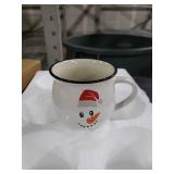 Jinei Set of 6 Christmas Coffee Mugs Gift, 12 oz Hot Cocoa Ceramic Cup for Holiday Milk Tea Mugs Coffee Bar Decoration Christmas Gift for Mom Woman Family Friend (Snowman)